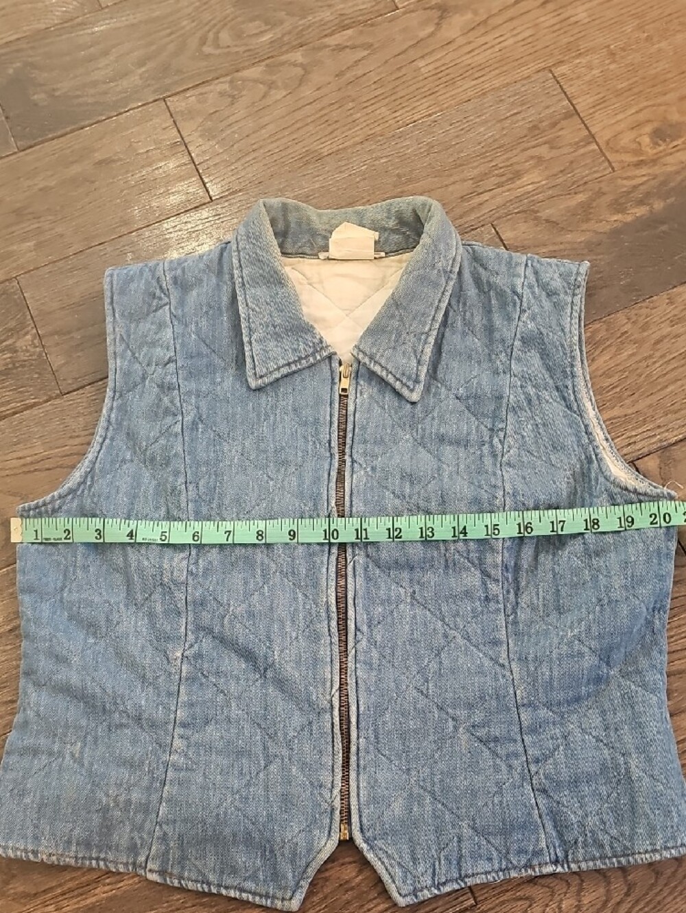 Vintage Denim Cotton Vest - Picture 8 of 9